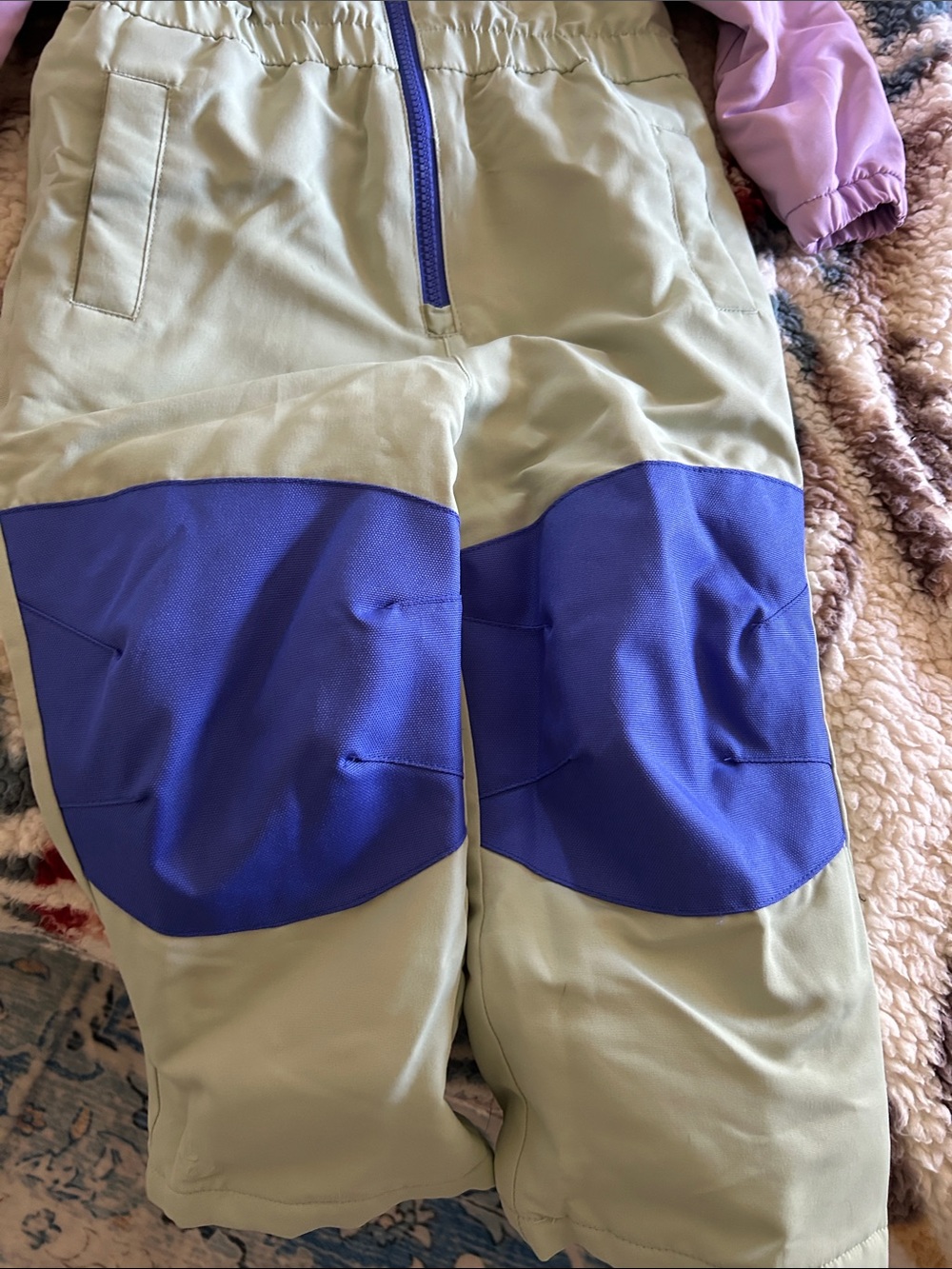 Swiss Tech Lavender, Light Green & Royal Blue Kids Puffer Snow Suit - Picture 5 of 7